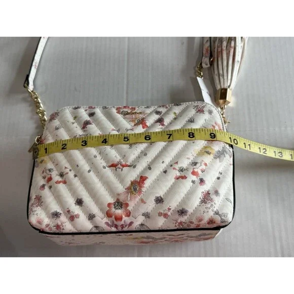 Aldo Crossbody Floral Vibrant Pattern Quilted Bag, Gold-Tone Hardware New W/Tag - Picture 8 of 16